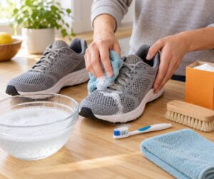 how to clean mesh running shoes