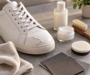 how to fix peeling leather on sneakers