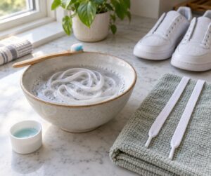 how to clean sneaker laces