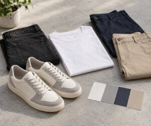 how to pick sneaker colors that match your wardrobe
