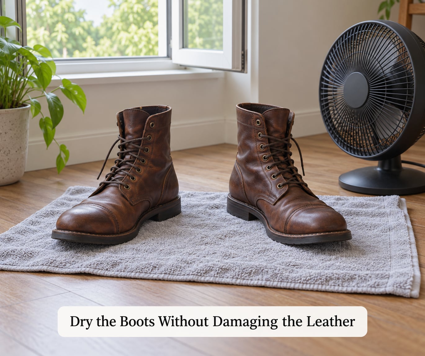 Dry the Boots Without Damaging the Leather