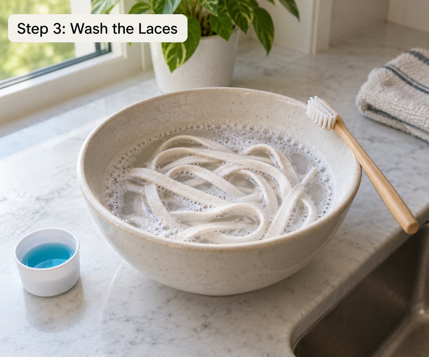 Step 3: Wash the Laces