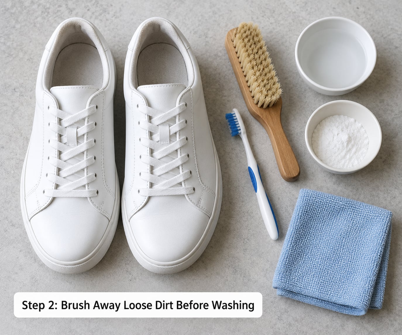 Step 2: Brush Away Loose Dirt Before Washing