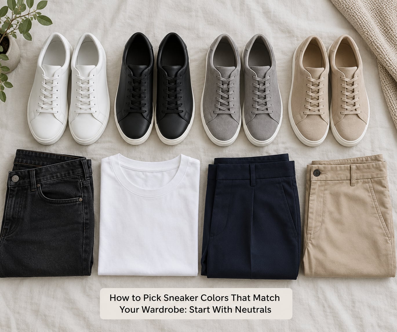 How to Pick Sneaker Colors That Match Your Wardrobe: Start With Neutrals