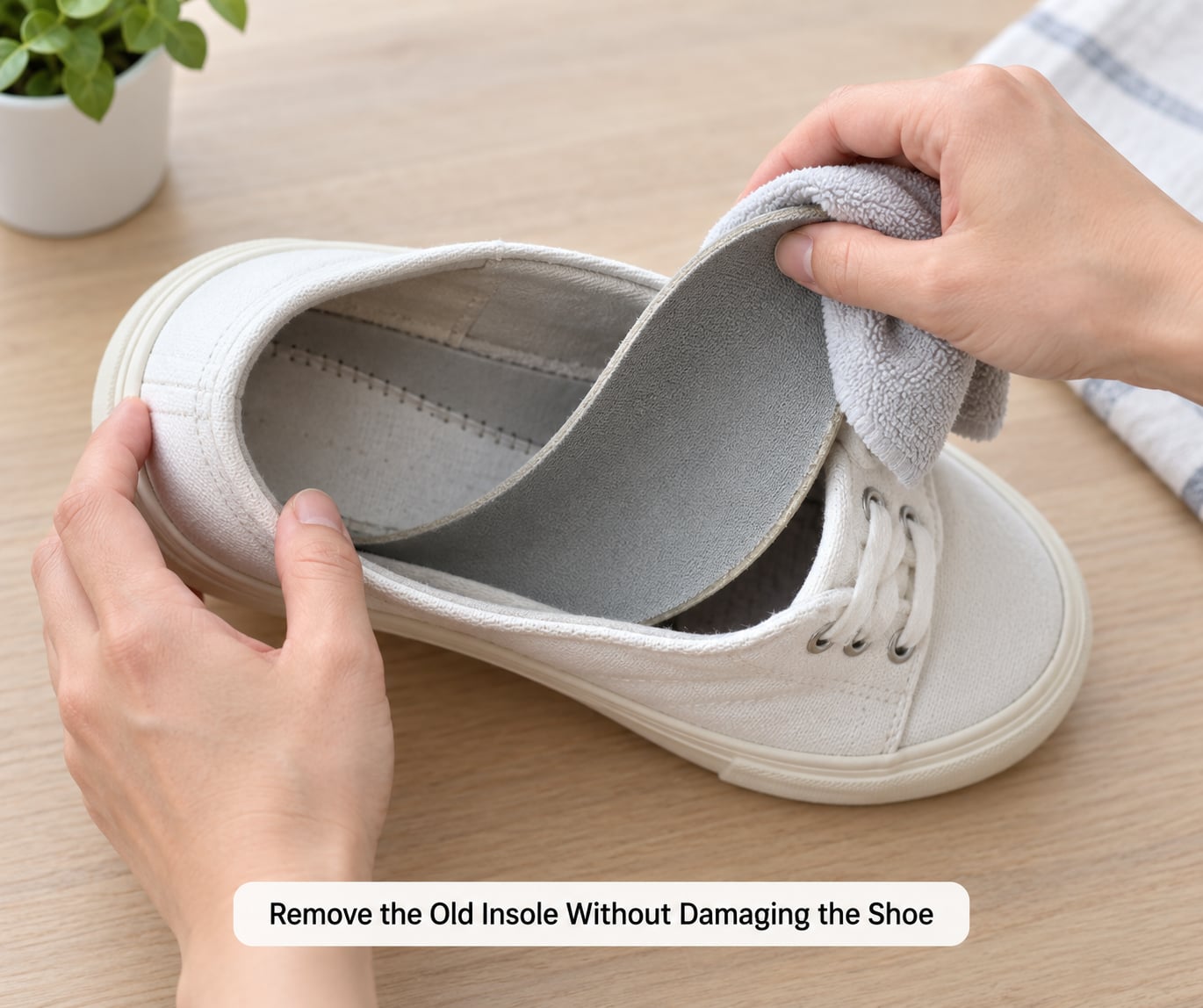 Remove the Old Insole Without Damaging the Shoe