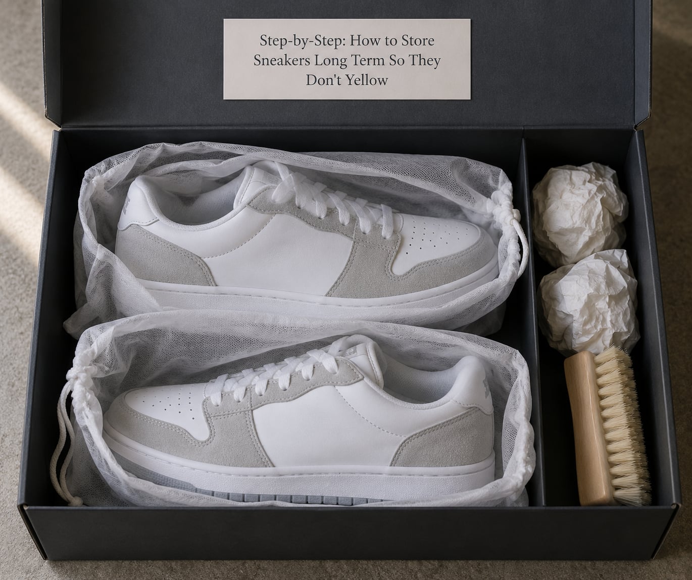 Step-by-Step: How to Store Sneakers Long Term So They Don't Yellow