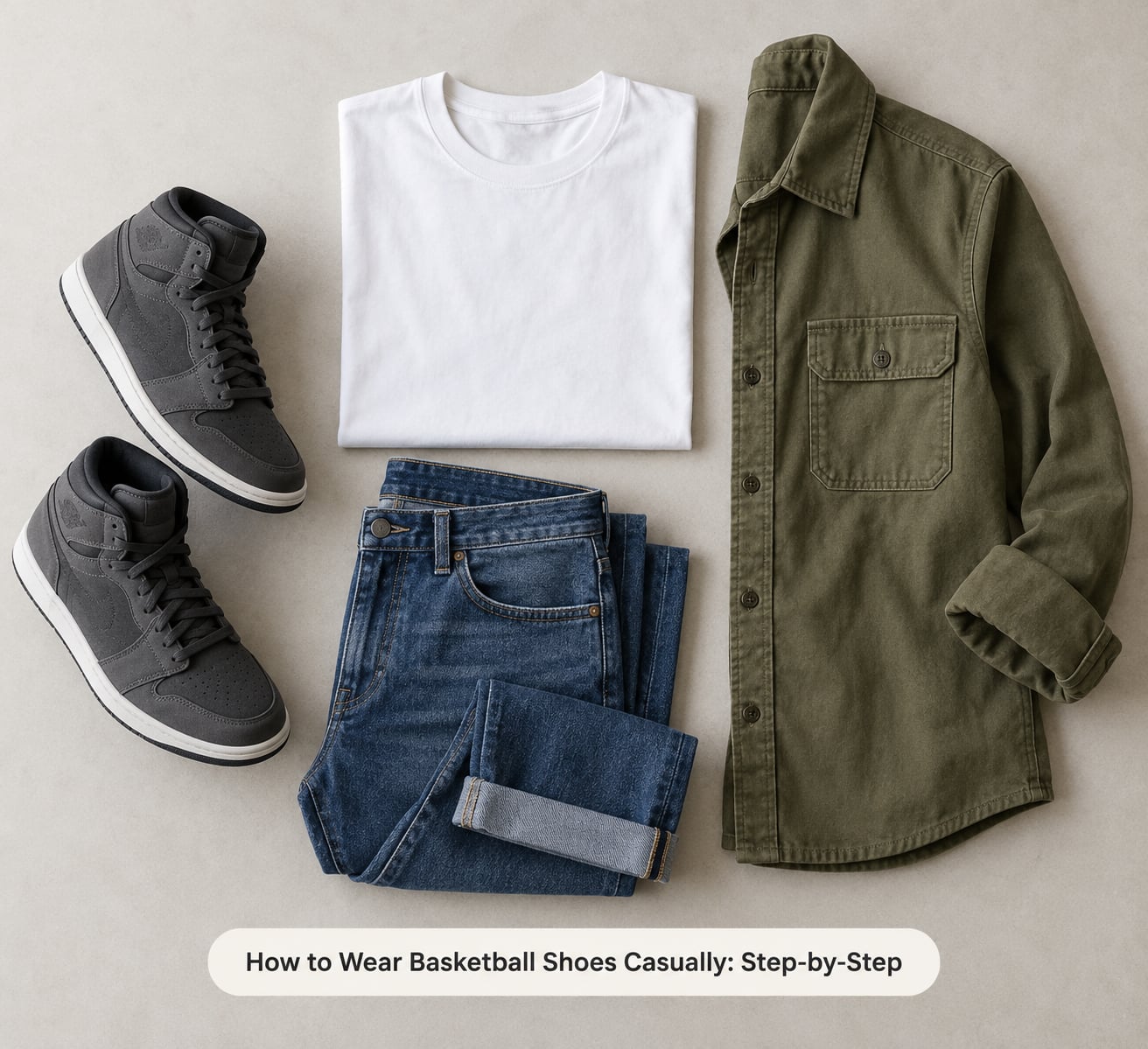 How to Wear Basketball Shoes Casually: Step-by-Step