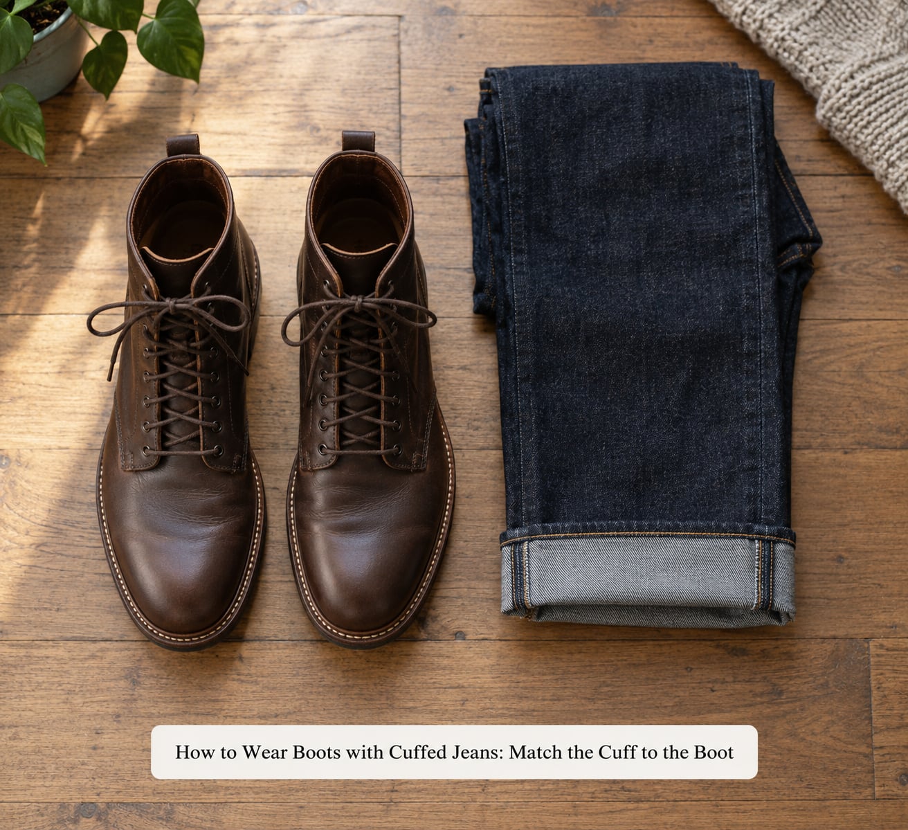 How to Wear Boots with Cuffed Jeans: Match the Cuff to the Boot