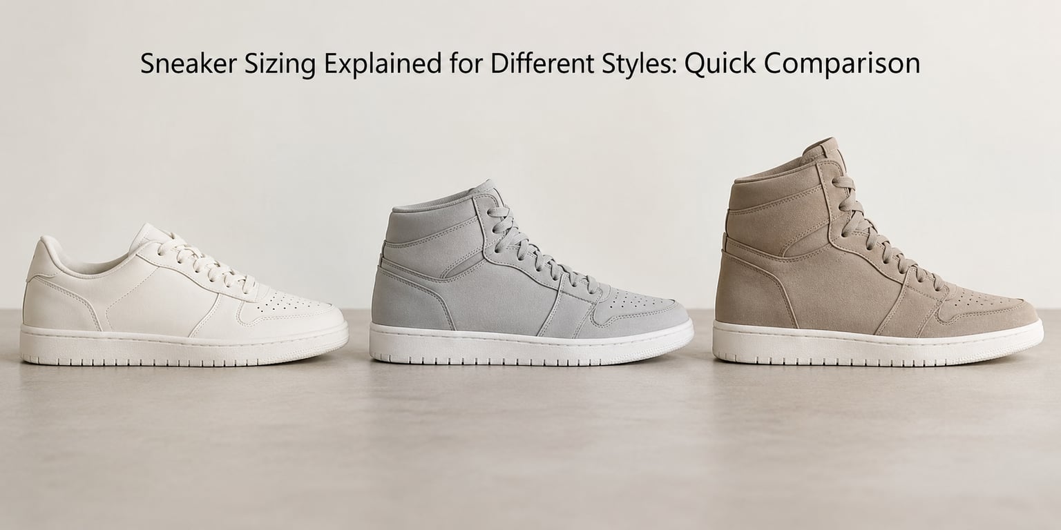 Sneaker Sizing Explained for Different Styles: Quick Comparison